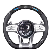 Volant en fibre de carbone LED 2024 pour Mercedes-Benz AMG Classe C GLA GLE W211 W207 E63