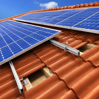 Sistema de Montaje de Paneles Solares al por Mayor, Riel de Aluminio de 20 cm para Sistemas de Energía Solar