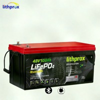 Batterie au phosphate de fer et de lithium de qualité marine 48V 100AH 6000 cycles profonds 10 ans de durée de vie BMS Bluetooth à semi-conducteurs Prise Anderson CE RoHS