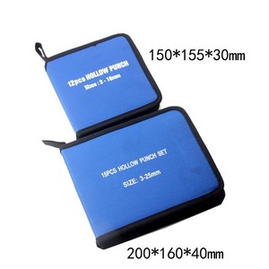 <b>Leather</b> Punch <b>Tool</b> Set 3-25mm Carbon Steel 15Pcs Home Diy Kit - Product Image 4