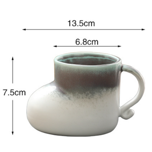 Taza de Cerámica Creativa con Forma de Zapato, Taza de Café Irregular con Asa, Taza de Té para Bebidas Calientes y Frías, Leche, Té y Jugo - Product Image 6