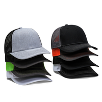 Gorra de camionero de lona transpirable con diseño OEM nuevo y logotipo propio, gorra deportiva de malla ajustable con visera para ciclismo, bordada, al por mayor