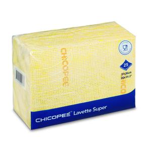 Panni Super Pulenti Chicopee Lavette 51x36cm Gialli Confezione da 25 Sicuri per Alimenti - Product Image 1