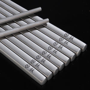 ตะเกียบสแตนเลสไทเทเนียมบริสุทธิ์ ทรงกลม พ่นทราย ทนทาน ทนความร้อน ชุดอุปกรณ์รับประทานอาหารสำหรับตั้งแคมป์ - Product Image 2