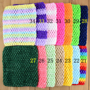 Vente de 6 pouces coréen Crochet Wrap poitrine tête avec 15x15cm enfants poitrine Wrap bricolage 38 couleurs - Product Image 4