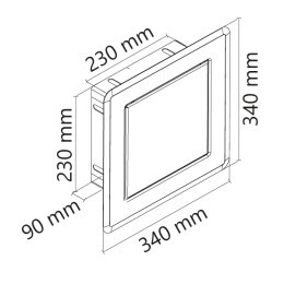 Porta di inserimento QUATTRO PUSH S (Acciaio Inossidabile) - Product Image 6