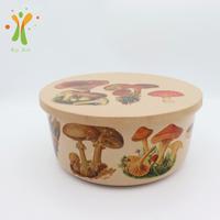 Grand bol écologique en fibre de coque de riz pour soupes, nouilles, salades de fruits pour bébés, compatible micro-ondes, bol de voyage