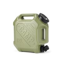 ISE MOUNT Hump Seau d'eau extérieur 12L portable avec double poignée et robinet en PP/PE pour camping, randonnée et voyages en voiture