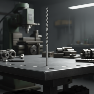 Broca cilíndrica de carburo Fervi, serie extra larga, para máquinas herramienta - Product Image 3