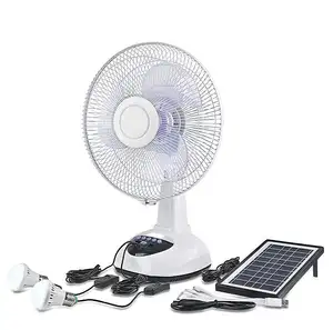 Achetez en gros Ventilateur Rechargeable Solaire Avec Lumière Led
