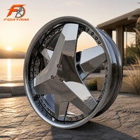 Jantes de voiture de course forgées chromées en forme de lame, compatibles avec Mercedes, BMW, Benz, Audi, Rolls Royce, chrome 5x114.3 5x112 17 18 19 20 pouces