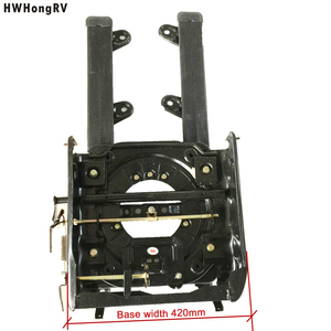 Plataforma Giratoria HWHongRV para Asiento de Caravana con Rieles de Doble Cierre, Placa Base para Asientos de Autocaravana con Deslizador y Rieles de Suelo - Product Image 2