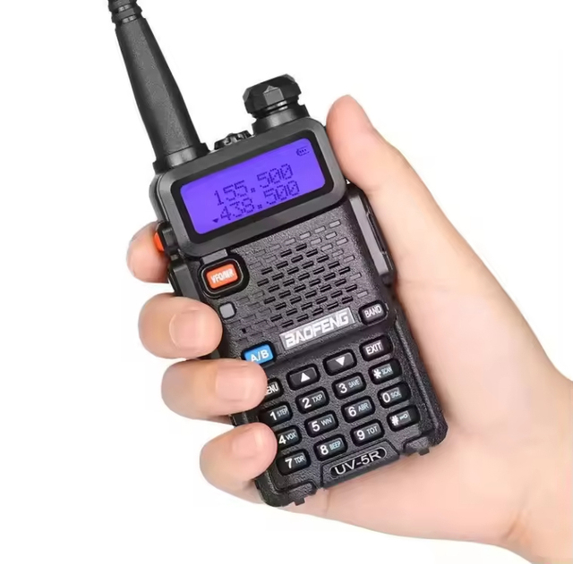 High Power Handheld Walkie-talkie UV-5R Original 5W_8W Dual-Band VHF UHF for Radio with 3-5km Talk Range UV5R Dual-Band Radio