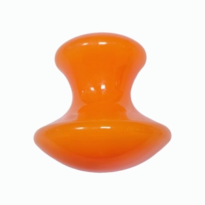 Outil de massage en résine orange en forme de champignon pour le dos, idéal pour la relaxation musculaire et la réduction des gonflements - Product Image 1