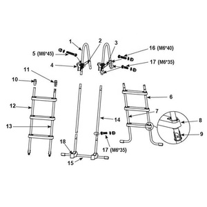 Intex 26784 <span class=keywords><strong>piscine</strong></span> extérieure en plastique à cadre métallique 3M pour adulte avec pompe à filtre et échelle - Product Image 5