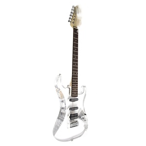 All'ingrosso OEM cristallo trasparente chitarra elettrica singola singola doppia chitarra elettrica acrilico Rock chitarra elettrica dal vivo - Product Image 2