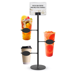Soporte de hierro para tazas de café, estante de exhibición de Metal para el hogar, tienda de té y leche - Product Image 2