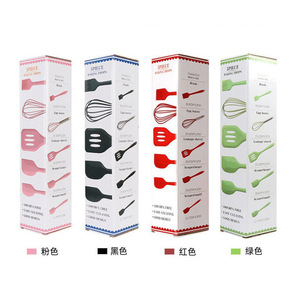 Ensemble d'ustensiles de cuisson en silicone rose, 5 pièces, spatule, fouet, pinceau, outils de cuisine antiadhésifs - Product Image 4