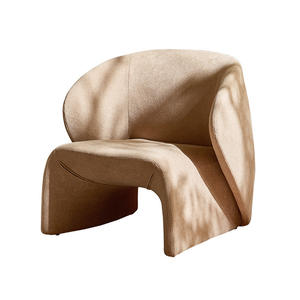 Fauteuil lounge moderne de designer nordique, fauteuil simple avec structure souple, fauteuil de salon - Product Image 4