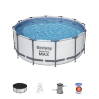 Piscine hors sol Bestway 56420 en PVC avec structure métallique, parc aquatique, piscine à cadre métallique, conteneur de piscine à vendre