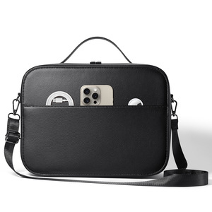 Étui de transport rigide en cuir tout-en-un pour <span class=keywords><strong>Apple</strong></span> Vision Pro Virtual Reality VR Headset Accessories - Product Image 1
