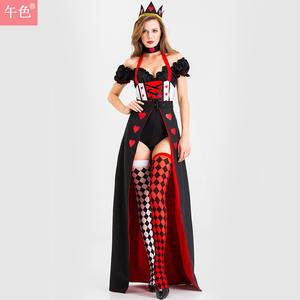 Costume de coeurs de spectacle de clown de sorcière d'halloween européen et américain - Product Image 5