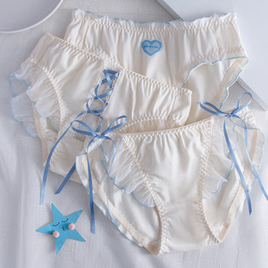 Couple sous-vêtements femmes hommes boxers Shorts coeur sous-vêtements à lacets Femme <span class=keywords><strong>Sexy</strong></span> garçons filles femme culotte Lingerie amoureux culotte - Product Image 1