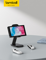 Support de téléphone portable universel Lamicall DP13 pour bureau, pliable, angle réglable, support de jeu, visionnage de films, cuisine