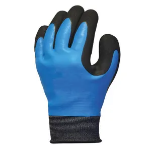 Gants de sécurité en <span class=keywords><strong>Latex</strong></span> de qualité supérieur, gants imperméables revêtus, résistants aux coupures - Product Image 1