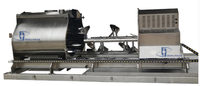 Mélangeur à palettes de poudre de type ouvert standard GMPISO & CE pour le traitement des aliments et des produits chimiques avec composants centraux Moteur et moteur