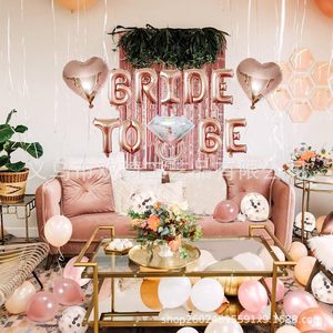 Decoración para Despedida <span class=keywords><strong>de</strong></span> Soltera, Juego <span class=keywords><strong>de</strong></span> Globos Rosa Dorado, Futura <span class=keywords><strong>Novia</strong></span>, Artículos para Despedida <span class=keywords><strong>de</strong></span> Soltera - Product Image 5