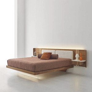 Vendita all'ingrosso moderna camera da <span class=keywords><strong>letto</strong></span> morbida imbottita <span class=keywords><strong>letto</strong></span> imbottita in legno stile italiano con <span class=keywords><strong>testiera</strong></span> alta della fabbrica <span class=keywords><strong>letto</strong></span> matrimoniale imbottito - Product Image 2