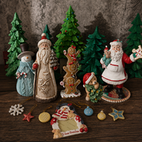 Figurine d'ours en résine personnalisée OEM ODM, peinte à la main, ornement de Noël, cadeau de fête, décoration pour la maison
