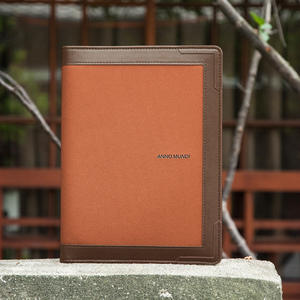 Organizador de Cuero/Agenda/Diario/Cuaderno de Hojas Sueltas Bicolor Cacao y Café para Negocios - Product Image 1