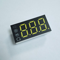 Module d'affichage LED à 7 segments personnalisable professionnel avec ventilateur de refroidissement intégré, panneau numérique à 3 chiffres et icônes de ventilateur intégrées
