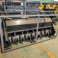 Broyeur forestier pour broussailles et bois, pour chargeuse compacte pleine grandeur, avec transmission motorisée, pompe à haut débit, pour défrichage forestier, compatible