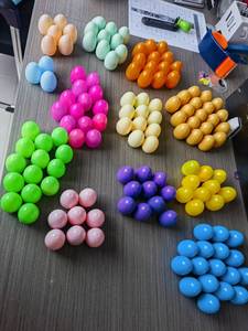 Existencias de Pascua 2024 <span class=keywords><strong>Juguetes</strong></span> Regalos Decoración Colorido Gigante Grande 6x4,5 cm Suave Vacío Rellenable <span class=keywords><strong>Huevos</strong></span> de Pascua de plástico <span class=keywords><strong>en</strong></span> blanco - Product Image 6