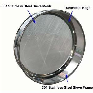 Phòng thí nghiệm kiểm tra sàng khung thép không gỉ đục lỗ lưới phòng thí nghiệm rung màn hình khung bền rung sifter bộ phận - Product Image 6