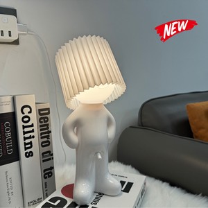 Lampe de chevet Shy Boy à commande par bouton, rechargeable, luminosité réglable, lampe de <span class=keywords><strong>bureau</strong></span>, lampe de chevet, pièce décorative pour le salon - Product Image 2