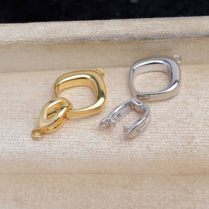 Boucle de collier en argent simple S925, accessoires de bricolage, perle directionnelle, boucle de réparation de bracelet 5769, apprêts de bijoux - Product Image 1