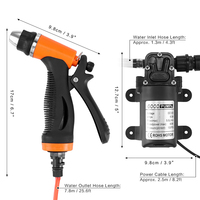 Kit de laveuse électrique de pompe de lavage de voiture à haute pression DC 12V 100W
