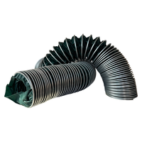 Tuyau de ventilation industriel flexible en toile résistante au feu et aux hautes températures, à triple protection