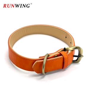 Elegante <span class=keywords><strong>Collar</strong></span> de Perro de Cuero <span class=keywords><strong>PU</strong></span> Impermeable de Lujo, Patrón Sólido, Cintas, Hebilla Ajustable, Porta Placa de Identificación para Perros Medianos/Grandes - Product Image 2