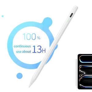 Stylet magnétique rechargeable en métal DIHAO avec pointe remplaçable pour <span class=keywords><strong>iPad</strong></span> <span class=keywords><strong>Air</strong></span> <span class=keywords><strong>5</strong></span>, rejet de la paume, sensibilité à la pression et à l'inclinaison pour le <span class=keywords><strong>dessin</strong></span> - Product Image 1