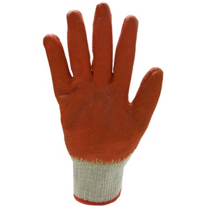 Cam tự nhiên T/C bông đan làm việc <span class=keywords><strong>Latex</strong></span> tráng găng tay luvas guantes, lý tưởng sử dụng cho kho, làm vườn, mục đích chung - Product Image 5