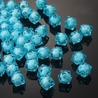 Top qualité couleur mélangée à facettes acrylique perles claires forme carrée perles acryliques perles en vrac pour la fabrication de bijoux à bricoler soi-même