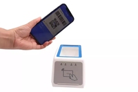 Escáner láser cuadrado de alta calidad, lector de código de barras, 2d, tipo de escritorio, tarjeta de identificación, número, qr