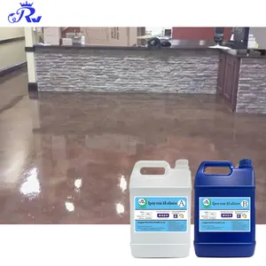 High Hardness Scratch And Wear Resistant Chemicals Epoxy 3D Floor Paint Clear Epoxy Resin Floor Metallic Epxoy Pigments Floor