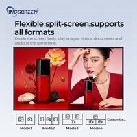 Pantalla LCD de Alta Luminosidad INGSCREEN de 43 y 55 Pulgadas, Montada en Pared, 1080P, Señalización Digital, Sistema Operativo Android, Pantalla Publicitaria para Interiores