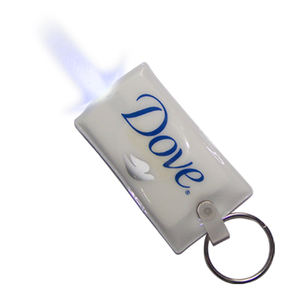 Soft PVC Plastic LED Keychain <b>Lights</b>, Personalized Keychains - Product Image 4